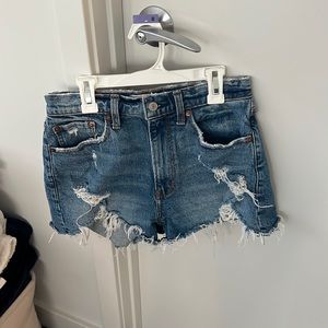 Abercrombie Curve Love High-Rise Mom Shorts